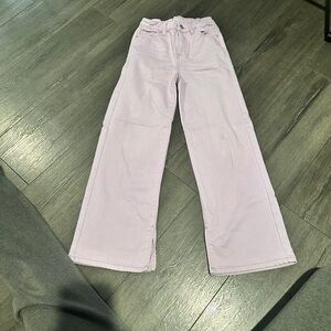 Light Purple Wide-Leg Jeans